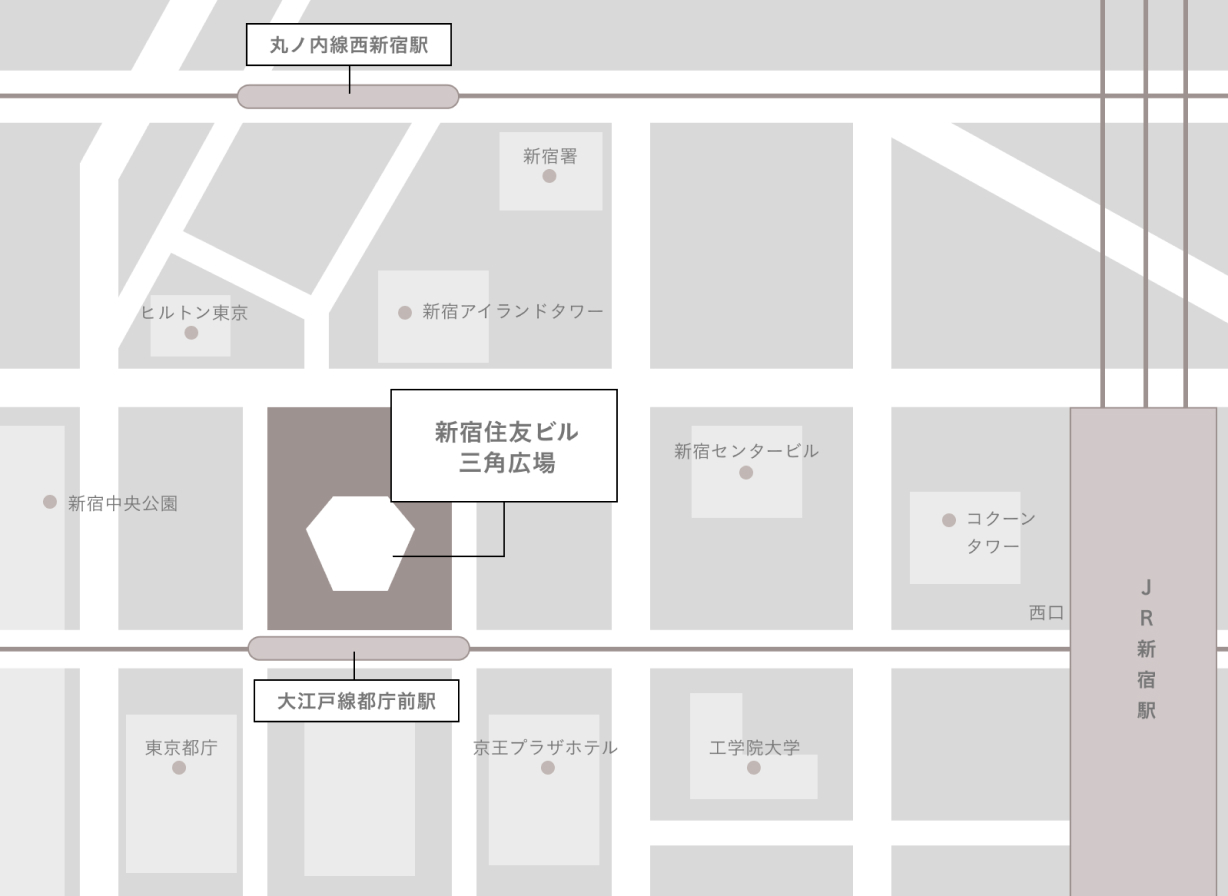 東京会場までの地図