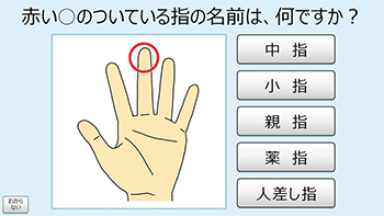 TDAS（タッチパネル式認知機能検査）の手指名称記憶テストとは