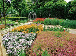 管理の行き届いた美しい庭園。