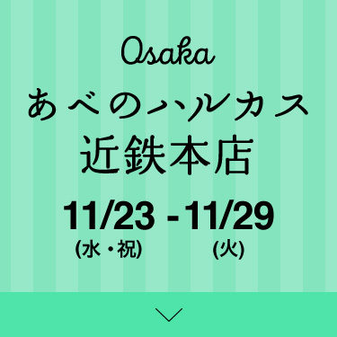 Osaka あべのハルカス近鉄本店 11/23 - 11/29